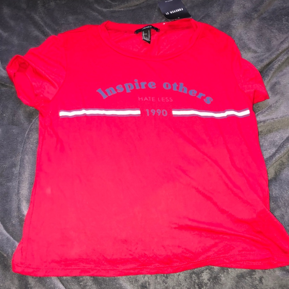 Forever 21 T-shirt. Inspire others hate less